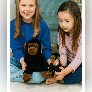 Ty Beanie Baby CONGO the Gorilla Adult and‎ Baby MWMTs Plush Stuffed Animal Toy